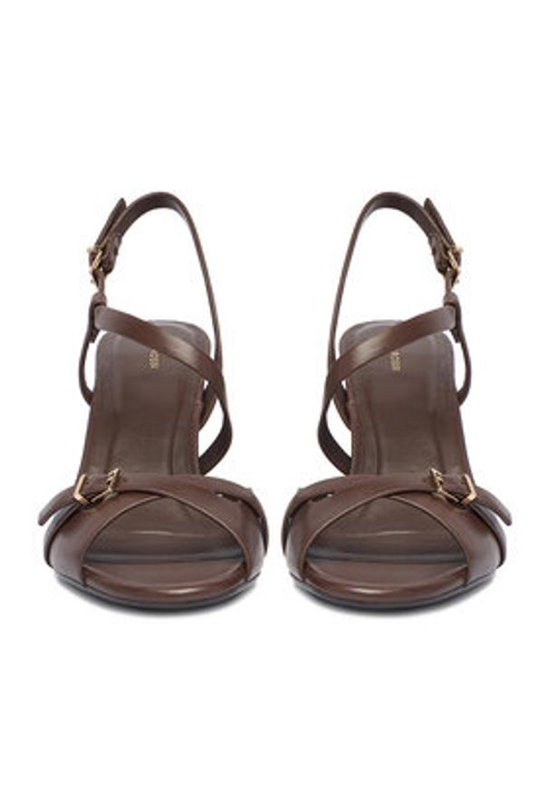 Gino Rossi - GINO ROSSI Sandały EO-GL15-986-1 Brązowy. Kolor: brązowy. Materiał: skóra