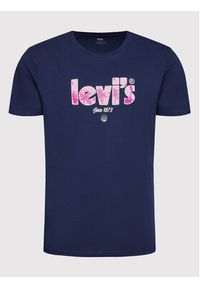 Levi's® T-Shirt 16143-0623 Granatowy Regular Fit. Kolor: niebieski. Materiał: bawełna