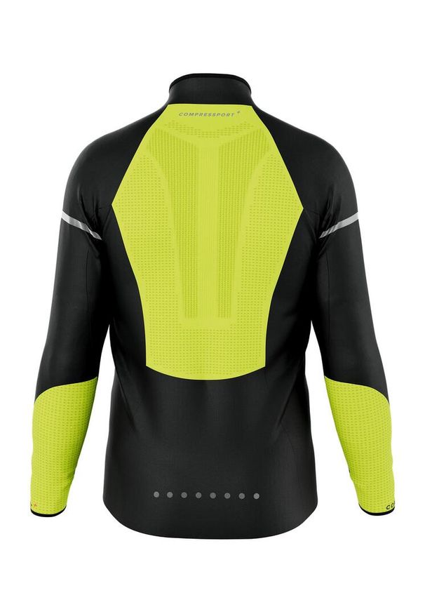 Kurtka przeciwwiatrowa męska Compressport Hurricane Windproof Jacket Flash. Kolor: czarny