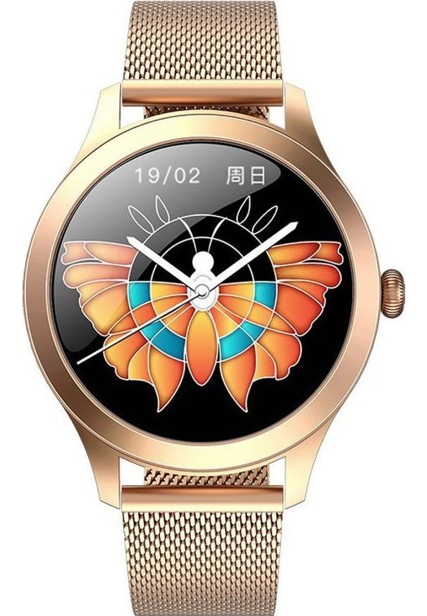 Smartwatch G.Rossi SW014-2 Różowe złoto (15689-uniw). Rodzaj zegarka: smartwatch. Kolor: różowy, wielokolorowy, złoty