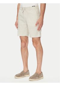 BOSS Szorty materiałowe 50536863 Beżowy Tapered Fit. Kolor: beżowy. Materiał: syntetyk