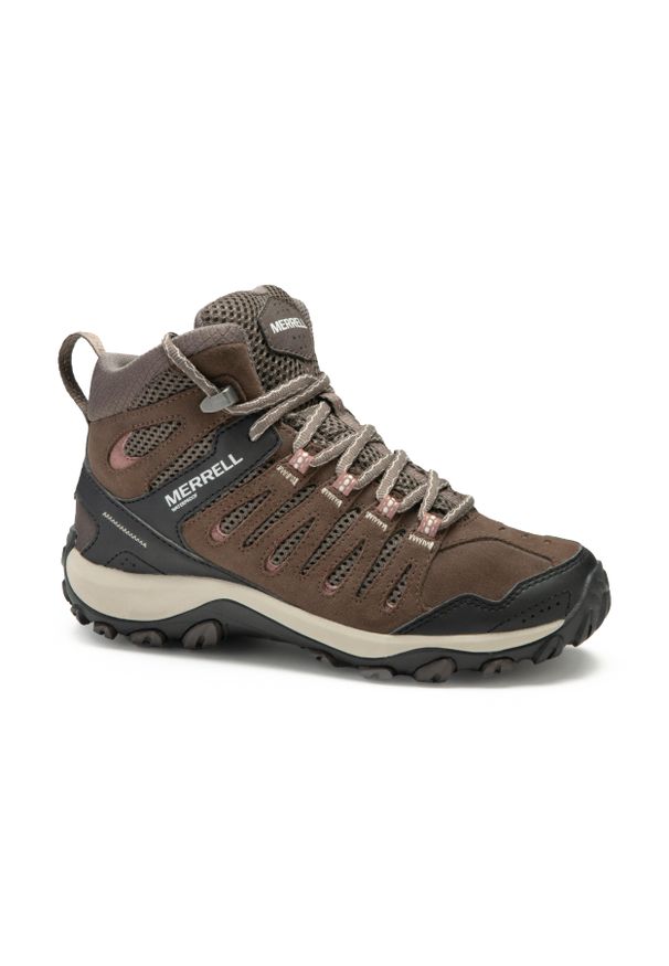 Merrell - Buty turystyczne damskie Crosslander Mid wodoodporne. Materiał: kauczuk. Styl: sportowy