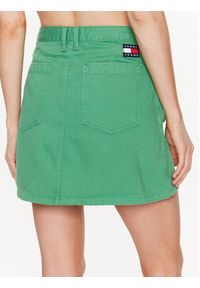 Tommy Jeans Spódnica A-Line DW0DW15663 Zielony Regular Fit. Kolor: zielony. Materiał: bawełna #4