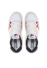 Pepe Jeans Sneakersy Kore Vintage M PMS30900 Biały. Kolor: biały. Materiał: zamsz, skóra #5