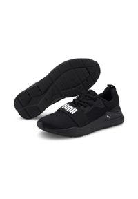 Buty do chodzenia dla dzieci Puma Wired Run JR. Zapięcie: sznurówki. Kolor: biały, wielokolorowy, czarny. Materiał: materiał, syntetyk. Szerokość cholewki: normalna. Sport: turystyka piesza, bieganie