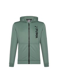Puma - Bluza treningowa męska PUMA Fit Double Knit. Kolor: zielony