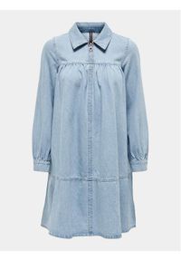 only - ONLY Sukienka jeansowa Madden 15248963 Niebieski Loose Fit. Kolor: niebieski. Materiał: bawełna