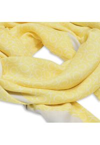Calvin Klein Chusta Geo Minimal K60K610227 Żółty. Kolor: żółty. Materiał: wiskoza