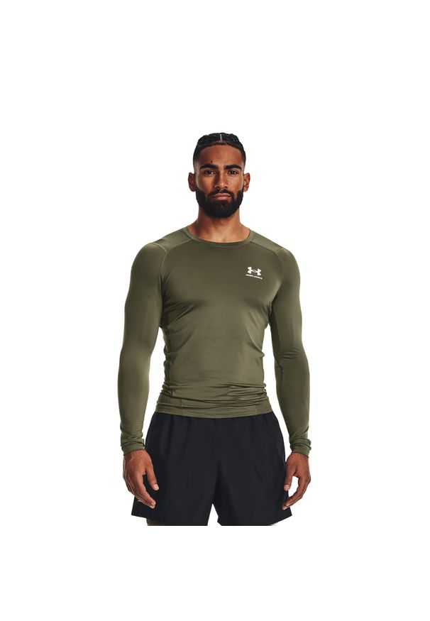 Longsleeve treningowy męski Under Armour HG Armour Comp. Kolor: zielony. Długość rękawa: długi rękaw