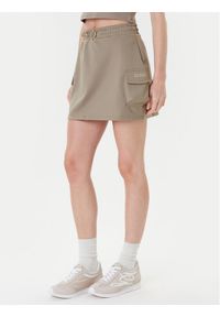 Guess Spódnica mini V5YD04 KCX42 Zielony Regular Fit. Kolor: zielony. Materiał: syntetyk