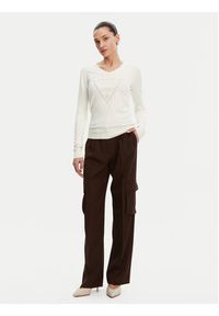 Guess Sweter W5GR19 Z2NQ2 Écru Regular Fit. Materiał: wiskoza #4