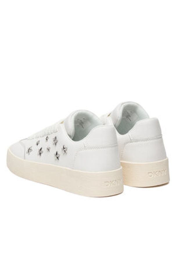 DKNY Sneakersy Glynda K1624481 Biały. Kolor: biały. Materiał: skóra