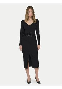 only - ONLY Spódnica jeansowa Siri 15324365 Czarny Regular Fit. Kolor: czarny. Materiał: bawełna #2