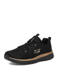 skechers - Skechers Sneakersy C-GRACEFUL 12615 BKRG Czarny. Kolor: czarny. Materiał: materiał #8