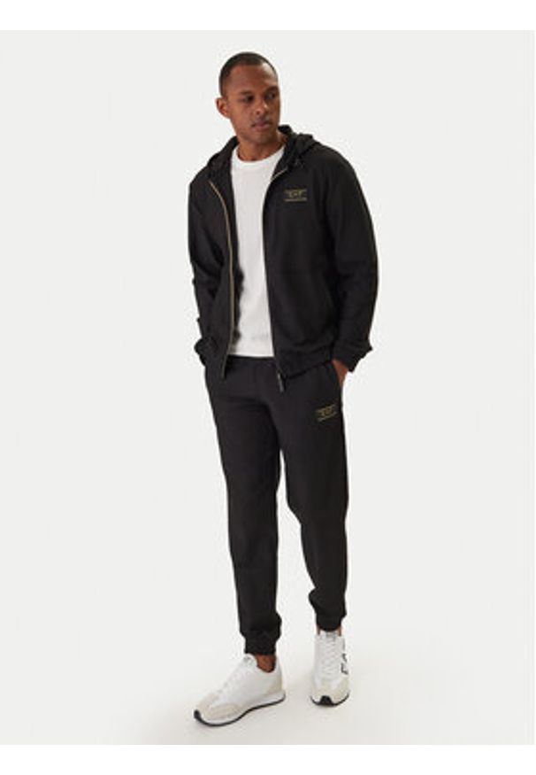 EA7 Emporio Armani Bluza 7M001339 AF21099 Czarny Regular Fit. Kolor: czarny. Materiał: syntetyk