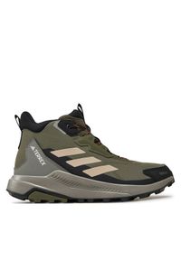 Adidas - adidas Trekkingi Terrex Anylander Mid Rain.Rdy ID0897 Zielony. Kolor: zielony. Materiał: materiał, mesh. Model: Adidas Terrex. Sport: turystyka piesza