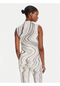 Desigual Bluzka Chiara 25WWTK55 Écru Regular Fit. Kolor: kremowy. Materiał: syntetyk #4