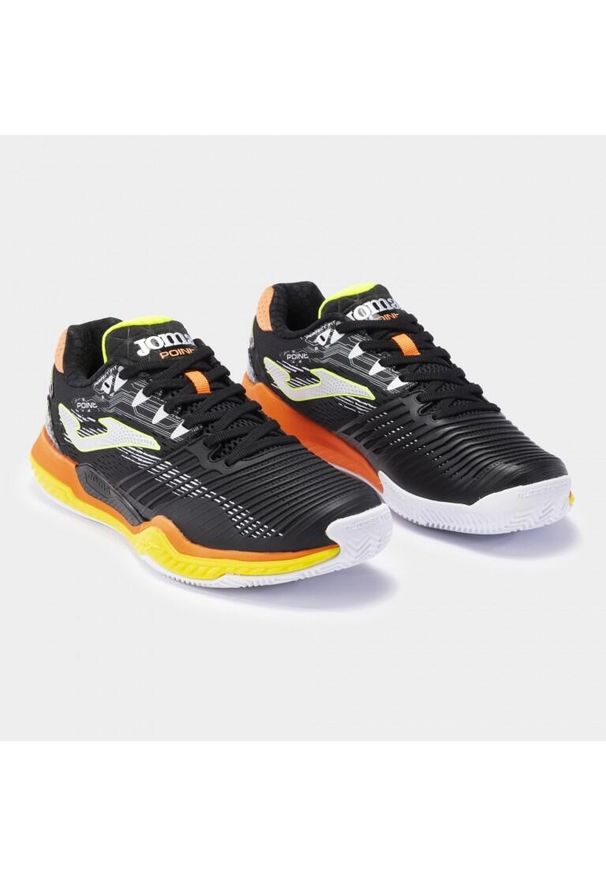 Buty tenisowe męskie Joma T.Point clay. Kolor: wielokolorowy, pomarańczowy, czarny, zielony. Materiał: guma, materiał, tkanina, syntetyk. Sport: tenis