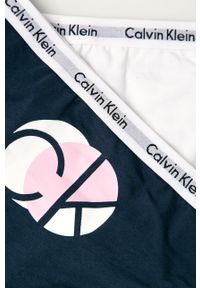 Calvin Klein Underwear - Figi dziecięce (2-pack). Kolor: wielokolorowy. Materiał: bawełna, materiał, dzianina, poliamid, elastan, poliester. Wzór: nadruk, gładki #3