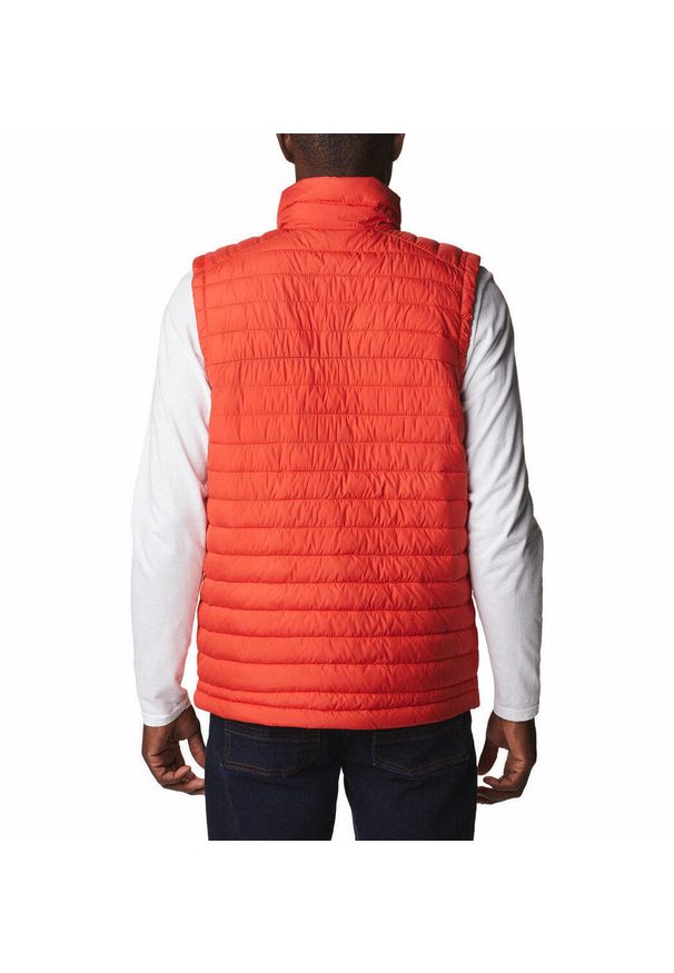 columbia - Bezrękawnik Turystyczny Puchowy Męski Columbia Silver Falls Vest. Kolor: pomarańczowy. Materiał: puch. Długość rękawa: bez rękawów