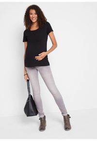 bonprix - T-shirt ciążowy i do karmienia, 2 w 1 (2 szt.). Kolekcja: moda ciążowa. Kolor: czarny. Materiał: jersey #2