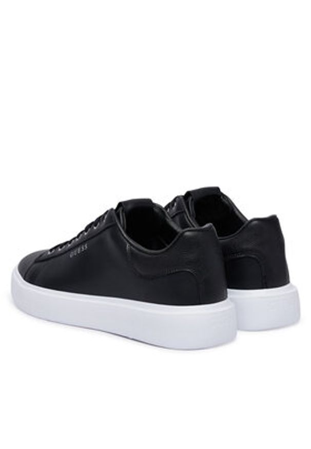 Guess Sneakersy FMJAVI LEA12 Czarny. Kolor: czarny. Materiał: skóra