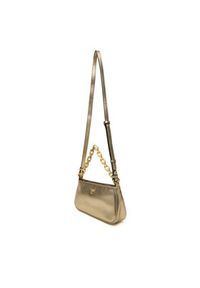 Pinko - PINKO Torebka Half Moon Baguette Mini AI 25-26 PLTT 105069 A2O9 Złoty. Kolor: złoty. Materiał: skórzane #9