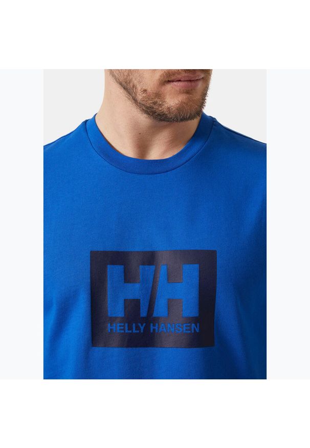 Koszulka męska Helly Hansen HH Box. Kolor: niebieski