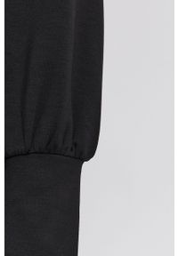 Vero Moda Bluza damska kolor czarny gładka. Kolor: czarny. Materiał: dzianina. Długość rękawa: długi rękaw. Długość: długie. Wzór: gładki #3