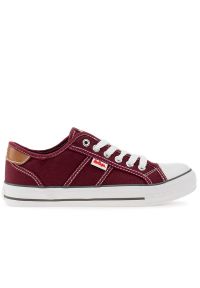 Buty Lee Cooper LCW-22-31-0864L - czerwone. Okazja: na co dzień. Kolor: czerwony. Materiał: guma. Szerokość cholewki: normalna