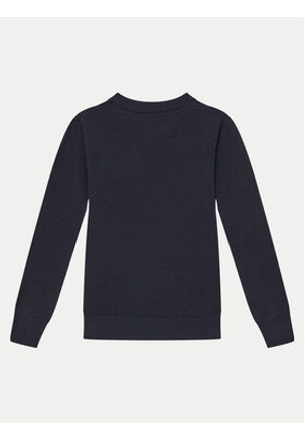Guess Sweter N0YR04 Z2VV0 Granatowy Regular Fit. Kolor: niebieski. Materiał: bawełna