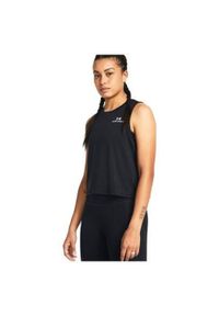 Top treningowy damski Under Armour Rush Energy Crop Tank. Kolor: czarny