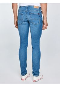 Big-Star - Jeansy męskie skinny niebieskie Jeffray 266. Okazja: na co dzień. Stan: obniżony. Kolor: niebieski. Długość: krótkie. Styl: casual #4