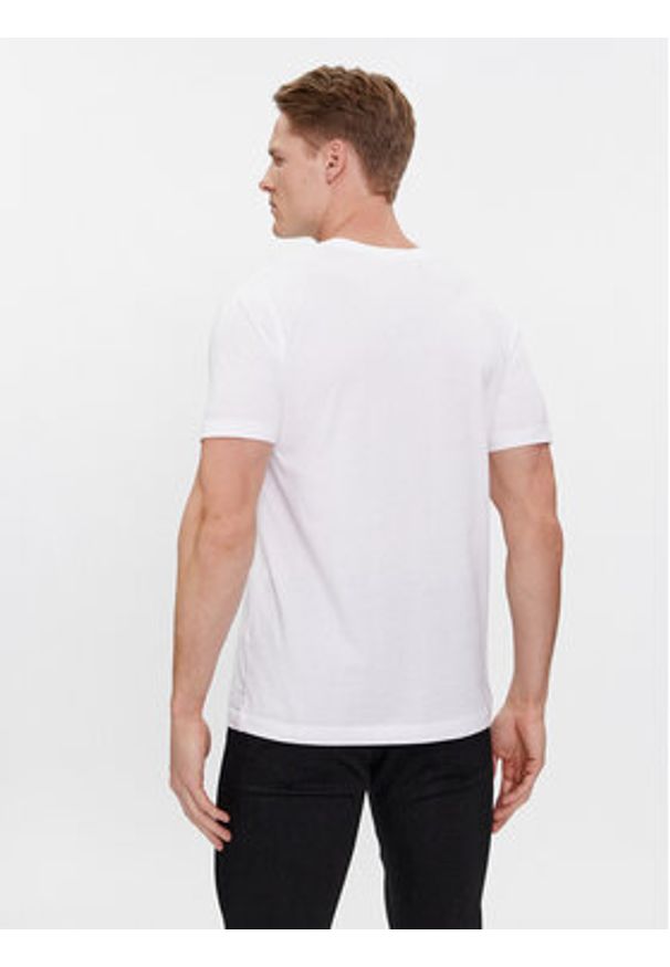 Karl Lagerfeld - KARL LAGERFELD Komplet 2 t-shirtów 765000 500298 Biały Slim Fit. Typ kołnierza: dekolt w karo. Kolor: biały. Materiał: bawełna