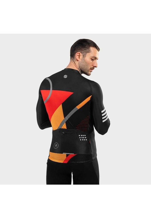 SIROKO - Męska koszulka rowerowa z krótkim rękawem Kolarstwo Siroko M2 Arizona. Kolor: wielokolorowy, czarny, czerwony. Materiał: jersey. Długość rękawa: krótki rękaw. Długość: krótkie. Sport: kolarstwo