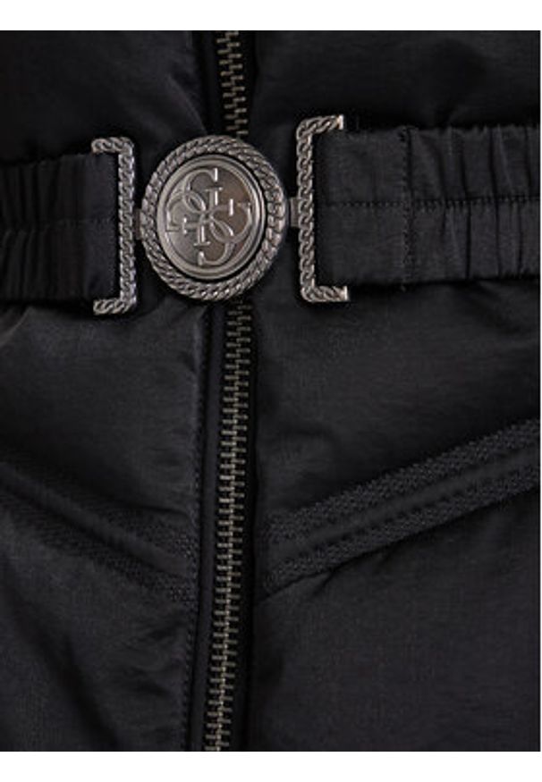 Guess Płaszcz zimowy W5BL33 WG092 Czarny Regular Fit. Kolor: czarny. Materiał: bawełna. Sezon: zima