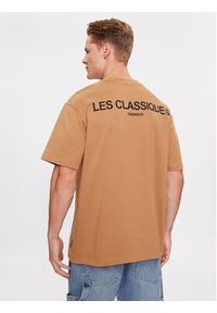 Only & Sons T-Shirt 22027063 Brązowy Regular Fit. Kolor: brązowy. Materiał: bawełna #4