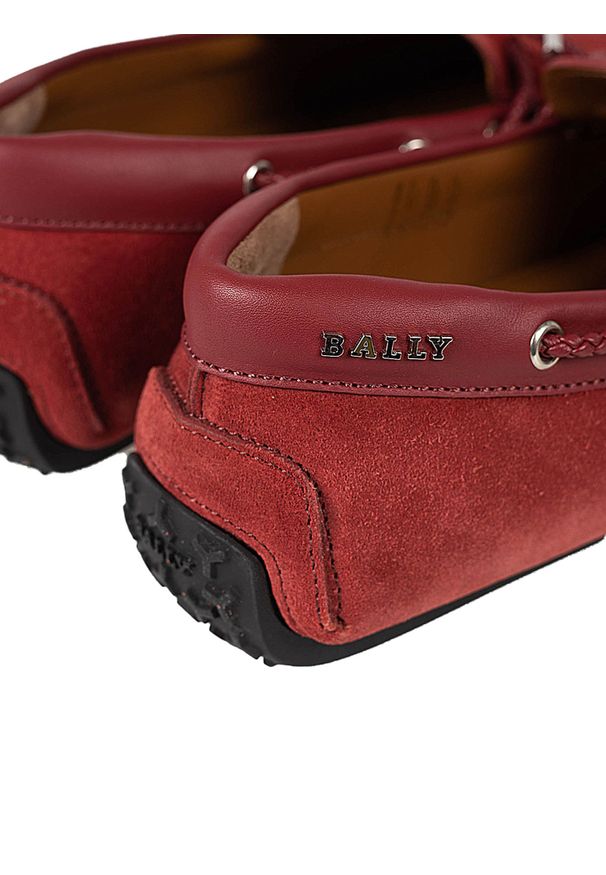 Bally Mokasyny "Pindar" | 6231345 | Pindar | Mężczyzna | Czerwony. Zapięcie: bez zapięcia. Kolor: czerwony. Materiał: skóra