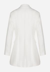 Born2be - Biała Kopertowa Sukienka z Imitacją Kieszeni Talriti. Kolor: biały. Typ sukienki: kopertowe. Styl: elegancki #6