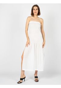 Silvian Heach Sukienka | CVP23117VE | Kobieta | Biały. Kolor: biały. Materiał: bawełna. Wzór: aplikacja. Typ sukienki: dopasowane. Długość: maxi #5