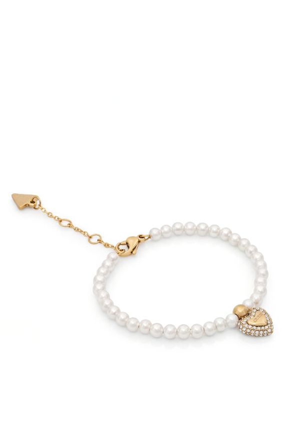 Guess Bransoletka JUBB06 091JW Biały. Materiał: ze stali nierdzewnej, ze stali. Kolor: biały