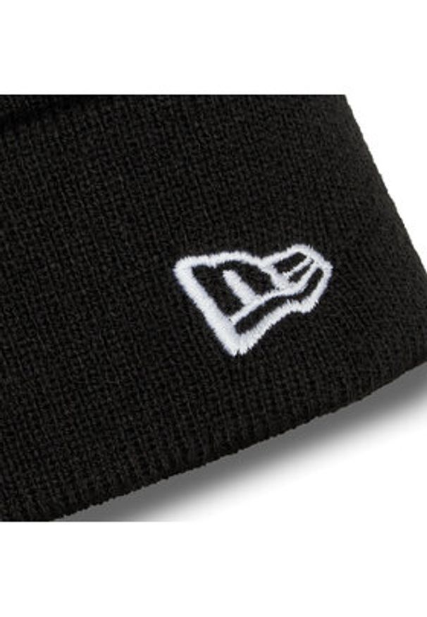 New Era Czapka Essential Cuff Beanie Los Angeles Lakers Hat 60348856 Czarny. Kolor: czarny. Materiał: akryl, materiał