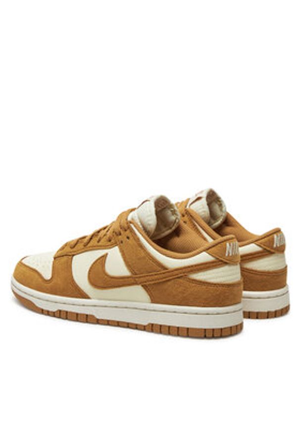 Nike Sneakersy Dunk Low HJ7673 100 Beżowy. Kolor: beżowy. Materiał: skóra