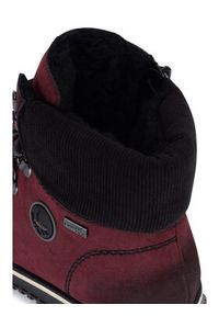 Rieker Trzewiki 74247-35 Bordowy. Kolor: czerwony. Materiał: materiał #5