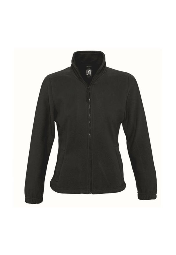 SOL'S - Damski Polar North Bluza Polarowa Na Zamek. Kolor: czarny. Materiał: polar. Sezon: zima. Styl: sportowy