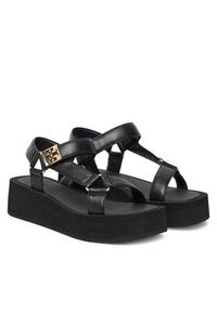 Tory Burch Sandały Mellow Platform Sandal 166402 Czarny. Kolor: czarny. Materiał: skóra. Obcas: na platformie #4
