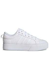 Adidas - Buty damskie adidas Sportswear Bravada 2.0 Platform IE2309 - białe. Zapięcie: sznurówki. Kolor: biały. Materiał: guma, materiał. Szerokość cholewki: normalna. Sezon: lato. Obcas: na platformie. Model: Adidas Cloudfoam