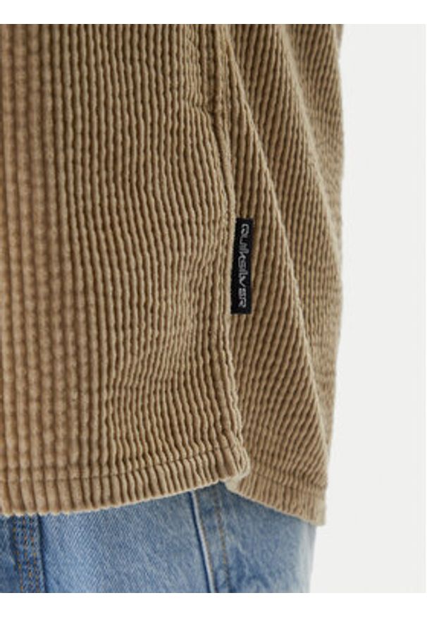 Quiksilver Koszula Venture Cold EQYWT04646 Beżowy Comfort Fit. Kolor: beżowy. Materiał: bawełna