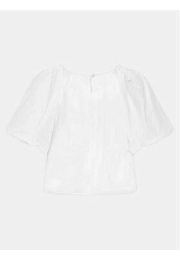 DKNY Bluzka P4AASQ18 Biały Relaxed Fit. Kolor: biały. Materiał: syntetyk