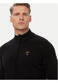 Aeronautica Militare Kardigan 262MA1632UL00506 Czarny. Kolor: czarny. Materiał: bawełna #2